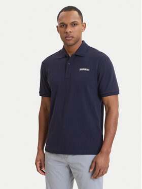 Napapijri Napapijri Polo särk E-Small Box NP0A88TQ Tumesinine Relaxed Fit