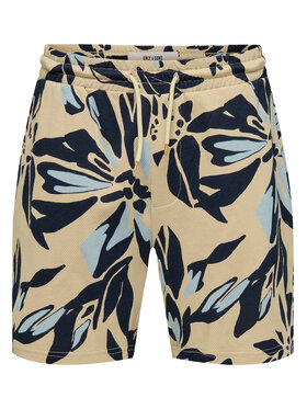 Only & Sons Only & Sons Szorty materiałowe Piero 22034086 Beżowy Relaxed Fit