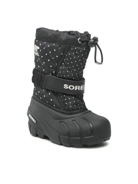 Sorel Čizme Za Snijeg Childrens Flurry Print NC3503-010 Crna