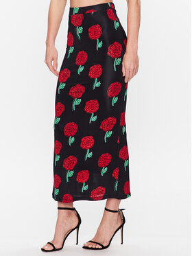 Versace Jeans Couture Versace Jeans Couture Midi sukňa 74HAE808 Čierna Regular Fit