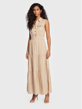 Gaudi Gaudi Jeans Kleid für den Alltag 311BD15002 Beige Regular Fit