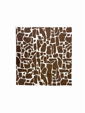 Paprocki & Brzozowski Paprocki & Brzozowski Chusta PATTERN Brązowy