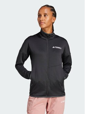 adidas adidas Bluza techniczna Terrex Xperior Climawarm Light Fleece Czarny Slim Fit