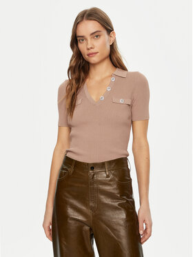 Guess Guess Svetr W5RR25 Z2U00 Béžová Regular Fit