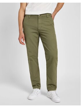 Lee Lee Chinosy RELAXED WORKWEAR CHINO Zielony Loose Fit