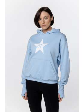 Pilawski Pilawski Bluza BLUZA BŁĘKITNA DAMSKA Niebieski Oversize