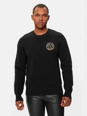 Versace Jeans Couture Versace Jeans Couture Пуловер 77GAFMH7 Черен Regular Fit