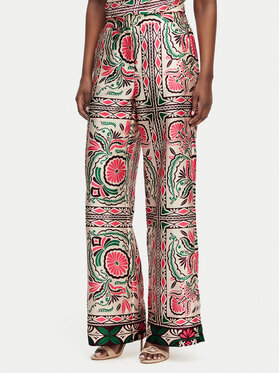 Morgan Morgan Pantaloni di tessuto 261-PARA.F Multicolore Wide Leg