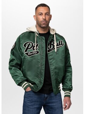 PITBULL PITBULL Kurtka przejściowa MASON SAN DIEGO Zielony Regular Fit