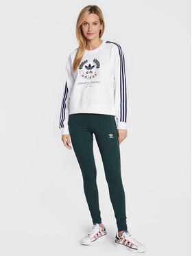 Adidas Majica Dugih Rukava Graphic HL6558 Bijela Loose Fit