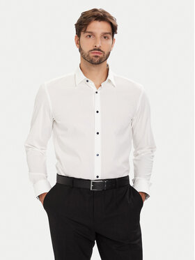 BOSS BOSS Hemd H-Hank 50549930 Weiß Slim Fit