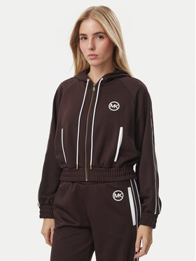 MICHAEL Michael Kors MICHAEL Michael Kors Μπλούζα MR651X2K8N Σκούρο καφέ Regular Fit