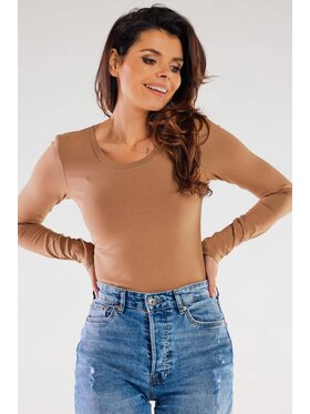 Infinite You Infinite You Blúzka M288 Béžová Basic Fit