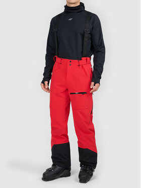 4F 4F Spodnie narciarskie 4FWAW26TFTRM1430-62S Czerwony Active Fit