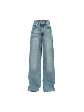 MissDenim MissDenim Spodnie damskie Baggy Niebieski Boyfriend Fit
