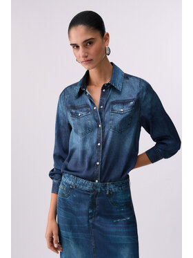 Liu Jo Liu Jo camicia di jeans UA6239T376A79042 Celeste Regular Fit