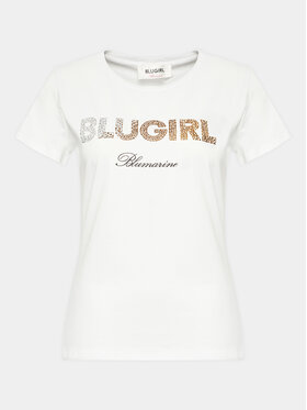 Blugirl Blumarine Marškinėliai RA3197-J5003 Balta Regular Fit
