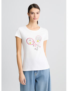 Liu Jo Liu Jo T-shirt WA5362JS923M9569 Bianco Regular Fit