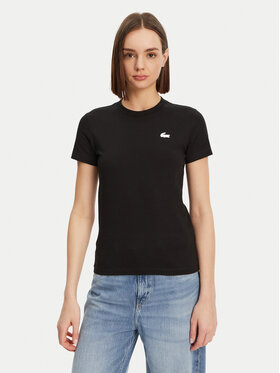 Lacoste Lacoste T-shirt TF9246 Crna Slim Fit