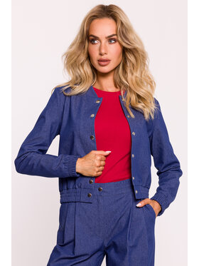 Made of Emotion Made of Emotion Kurtka bomber m800 Niebieski Active Fit