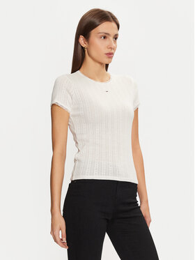 Tommy Jeans Tommy Jeans T-särk DW0DW19493 Ekrüüvärv Slim Fit