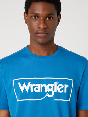 Wrangler Wrangler T-Shirt W70JD369F Niebieski Regular Fit