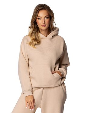 DKaren Sport DKaren Sport Bluza DK-K-B9 Beżowy Regular Fit
