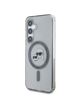 KARL LAGERFELD KARL LAGERFELD Etui na telefon Button Karl & Choupette Heads Printed Logo Czarny