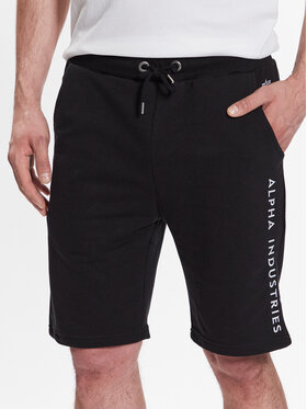 Alpha Industries Alpha Industries Szövet rövidnadrág AI Sweat Short Fekete Regular Fit