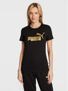 Puma Puma T-shirt Essentials+ Metallic Logo 848303 Nero Regular Fit
