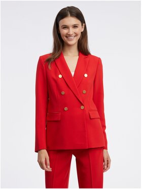 Orsay Orsay Marynarka 499019318000__34 Czerwony Regular Fit