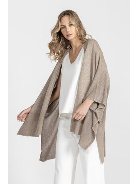 Deni Cler Milano Deni Cler Milano Kardigan T-DC-U302-F2-20-13-1 Beżowy Loose Fit