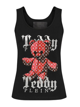 PHILIPP PLEIN PHILIPP PLEIN Tank top 1259 Čierna Skin Tight Fit