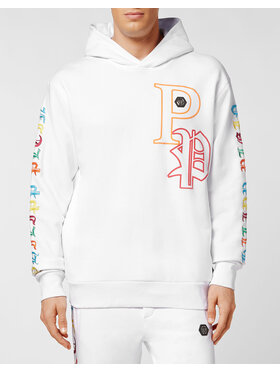 PHILIPP PLEIN PHILIPP PLEIN Mikina 1103 Bílá Regular Fit
