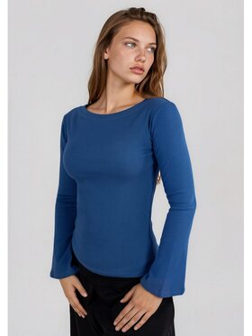 DKaren Sport DKaren Sport Bluzka EQ34 Niebieski Classic Fit
