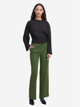 ICHI ICHI Pantaloni da donna Pantalone ihkate wide pa2 Verde Regular Fit