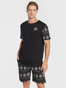 Brave Soul Brave Soul Pijama MLWS-149BLIZZARD Negru