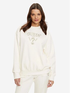 Guess Guess Felpa ROBERTA CN SWEATSHIRT Beige Regular Fit