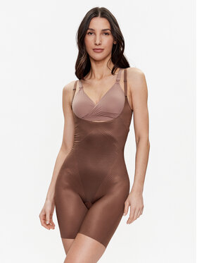 SPANX SPANX Guaina contenitiva Thinstincts® 2.0 Open-Bust Mid-Thigh 10235R Marrone