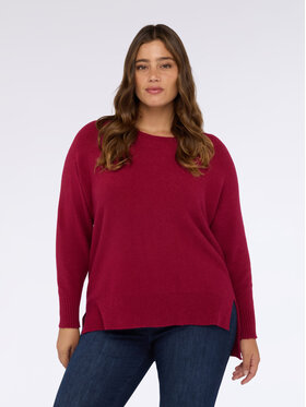 Fiorella Rubino Fiorella Rubino Sweter M027E002013N036 Bordowy Regular Fit
