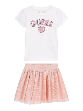 Guess Guess Komplekti kuuluvad t-särk ja seelik K6RG09 K6YW0 Värviline Regular Fit