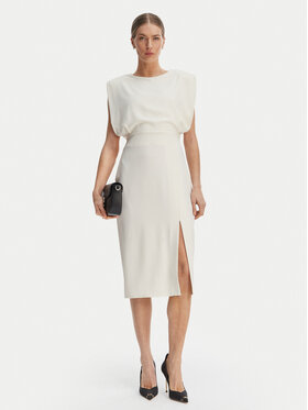 Rinascimento Rinascimento Abito da cocktail CFC0127570003 Bianco Slim Fit