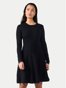 YAS YAS Trikotāžas kleita Becco 26011181 Melns Regular Fit