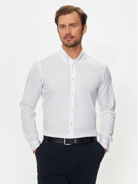 BOSS Boss Cămașă Roan 50520291 Alb Slim Fit