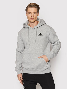 Alpha Industries Alpha Industries Bluză Basic 196318 Gri Regular Fit