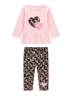 Guess Guess Set Bluse und Leggings A6YG02 K3896 Hellrosa Regular Fit