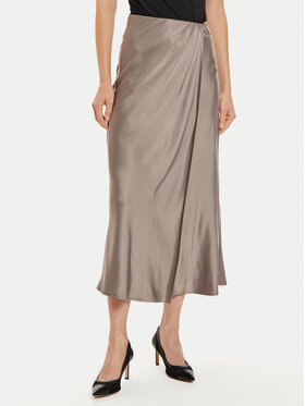 Guess Guess Spódnica midi Anastasia W4BD56 WGIG2 Beżowy Regular Fit