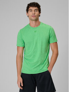 4F 4F Koszulka techniczna BASIC+ Zielony jasny Regular Fit