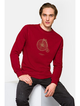 Lancerto Lancerto Bluza Tripp Bordowy Regular Fit