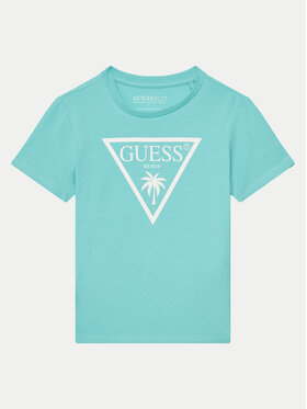 Guess Guess Tričko L5GI29 J1314 Tyrkysová Regular Fit